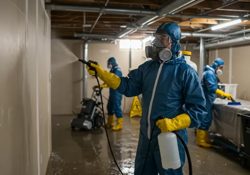 Basement Sanitization and Antimicrobial Treatment process in Billings, MT